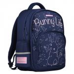 Рюкзак школьный 40 х 30 х 19 см, эргономичная спинка, Bruno Visconti 12-002 BUNNY LIFE, синий
