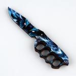 Сувенир деревянный нож кастет «Волк», 18 см.