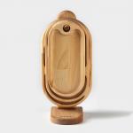 Набор деревянных менажниц и сервировочных досок на подставке Adelica, 3 шт, 25?14 см, 23?12 см, 21?10 см