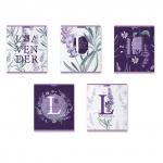 Тетрадь общая ученическая ErichKrause Lavender, 48 листов, клетка, выборочный УФ-лак_MIX-PACK