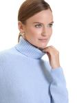 NORVEG Cashmere&Merino blend Свитер женский oversize цвет бледно-голубой