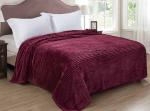 Покрывало-плед "Бургунди" фланель-жаккард 150*200 см.