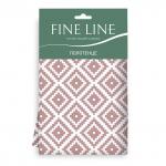 Комплект вафельных полотенец 45х60 (2 шт.) "Fine Line" рис 62077-3 Ромбы бежево-белые