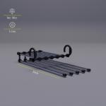 Вешалка для брюк и юбок Доляна, 34?18?17 см, 5 спиц,  раздвижная, цвет хромированный