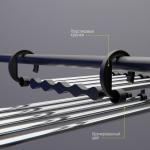 Вешалка для брюк и юбок Доляна, 34?18?17 см, 5 спиц,  раздвижная, цвет хромированный