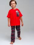 Комплект для мальчиков: брюки текстильные, фуфайка трикотажная (футболка)