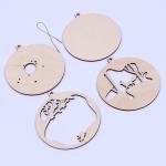 Заготовки для творчества. Деревянная ёлочная подвеска «Новый год! Лисёнок»