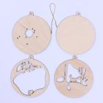 Заготовки для творчества. Деревянная ёлочная подвеска «Новый год! Лисёнок»