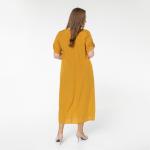 Платье, текстиль, горчичный