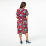 Платье, текстиль, бордовый