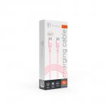 BY Кабель для зарядки Live Type-C-Type-C, 1м, 3А, Быстрая зарядка PD, 65 W, розовый