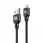 BY SM Кабель для зарядки Micro-USB, 1м, 3А, Быстрая зарядка QC 3.0, 2 цвета