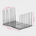 Держатель кухонный для крышек, сковород, тарелок, нержавеющая сталь, 7 делений