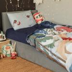 Новый год. Постельное бельё «Этель» 1,5 Christmas night 143х215 см, 150х214 см, 50х70 см -1 шт, 100% хл, бязь