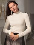 Джемпер из вискозы тонкой вязки с люрексом