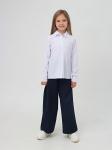 1352 бел Рубашка школьная для девочек (116-140)