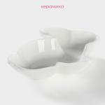 Блюдо глубокое «Милашки. Зайка», 300 мл, 17,5?12,6?4 см, керамика, цвет белый