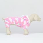 Комбинезон "Любовь" с капюшоном, размер XL (ДС 40 см, ОГ 50 см, ОШ 40 см), розовый