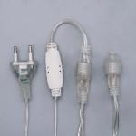 Гирлянда «Бахрома» 3 ? 0.6 м, IP44, УМС, прозрачная нить, 160 LED, свечение бело-синее, мигание, 220 В