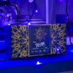 Гирлянда «Бахрома» 3 ? 0.6 м, IP44, УМС, тёмная нить, 160 SMD-LED, свечение синее, 220 В