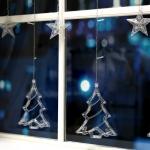 Гирлянда «Бахрома» 2.4 ? 0.9 м с насадками «Ёлки», IP20, прозрачная нить, 138 LED, свечение белое, 8 режимов, 220 В