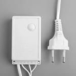 Гирлянда «Нить» 10 м, IP44, белая нить, 100 LED, свечение белое, 8 режимов, 220 В