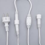 Гирлянда «Бахрома» 3 ? 0.6 м, IP44, УМС, белая нить, 160 LED, свечение бело-синее, мигание, 220 В