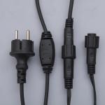 Гирлянда «Бахрома» 3 ? 0.6 м, IP44, УМС, тёмная нить, 160 LED, свечение тёплое белое, 220 В