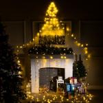 Светодиодная фигура «Ёлка» 3.5 м, пластик, 9 нитей, 220 В, свечение тёплое белое