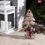 Светодиодная фигура «Ёлка с шишками» 31 ? 40 ? 9 см, текстиль, металл, батарейки ААх2 (не в комплекте), свечение тёплое белое