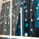 Гирлянда «Бахрома» 1.8 ? 0.5 м с насадками «Шарики», IP20, прозрачная нить, 48 LED, свечение мульти (RG/RB), мигание, 220 В