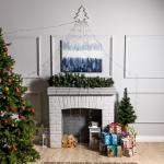 Светодиодная фигура «Ёлка» 3.5 м, пластик, 9 нитей, 220 В, свечение зелёное