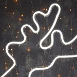 Неоновая фигура «Олень летящий», 70 ? 70 см, 480 LED, 220 В, свечение белое