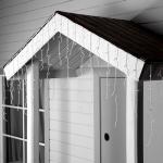 Гирлянда «Бахрома» 3 ? 0.6 м, IP44, УМС, белая нить, 160 LED, свечение тёплое белое, мерцание белым, 220 В