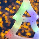 Светодиодная фигура «Ёлка» 25 ? 32 см, пластик, 220 В, свечение мульти (RG/RB)