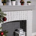 Гирлянда «Бахрома-арка» 1 ? 1 м, IP20, прозрачная нить, 126 LED, свечение белое, 8 режимов, 220 В