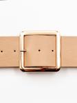 Ремень женский арт. P2/бежевый/квадрат