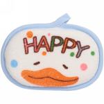 Губка для тела махровая детская Happy baby - Утёнок Кря , 13,5*8,5 см (ZIP пакет)