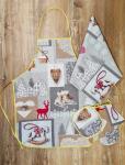 Набор вафельный рогожка 4 предмета "Лапландия" - 4 предмета