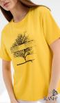 Футболка "Дрея" горчица