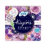 UNICHARM Ежедневные прокладки Floral Sofy KIYORA Natural для чувствительной кожи с поглотителем запаха, нежный цветочный аромат, Размер: длина 14 см * ширина 5,5 см, 72 шт