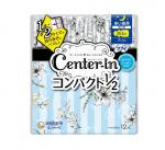 UNICHARM Гигиенические прокладки Center in с крылышками ночные, компактный размер (на обильные дни) с ароматом белых цветов 30.5см 12 шт