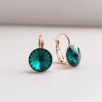 Серьги кристаллами Swarovski