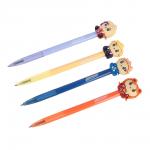 BY Русские Супергерои Авторучка шар.синяя, с фигуркой в форме супергероя, 4 диз., "Кавай", дисплей