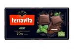 Горький шоколад Terravita 70% (мята) 95 г