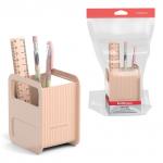 АКЦИЯ. Набор настольный пластиковый ErichKrause® Techno, Powder, розовый