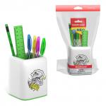 АКЦИЯ. Набор настольный пластиковый ErichKrause® Forte, Dinosaur Park, белый с зеленой вставкой