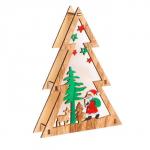 Световой декор «Ёлка и дед мороз», настольный, 15 ? 11 ? 2 см