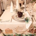 Набор новогодний столовый New Years treat скатерть 150х110см +/-3см с ВГМО, салфетка 40х40см-4 шт, 100%хл