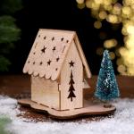 Декор с подсветкой «Дом со звёздами», 15,5 ? 11 ? 12 см